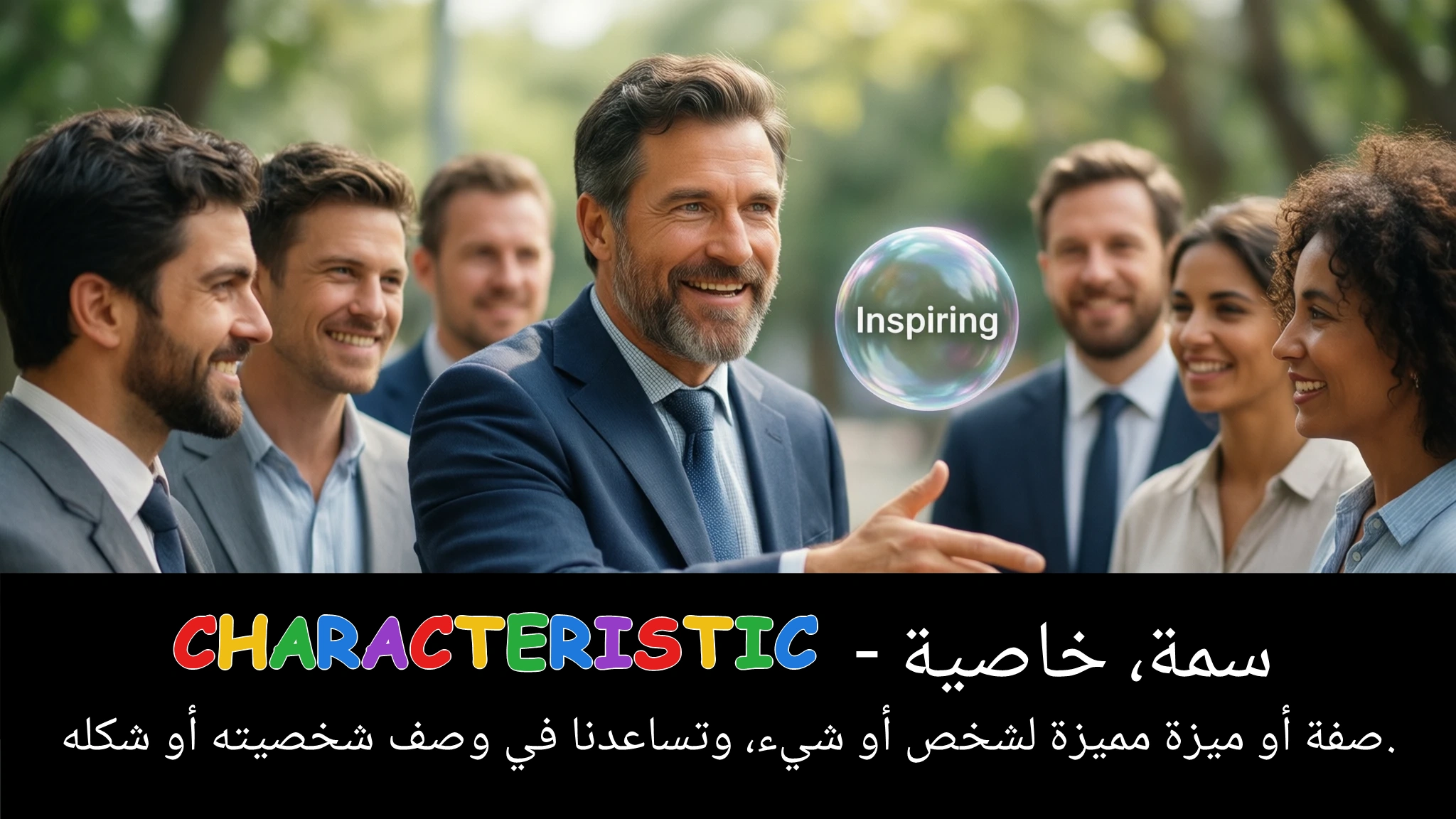 Arabic Illustration for characteristic